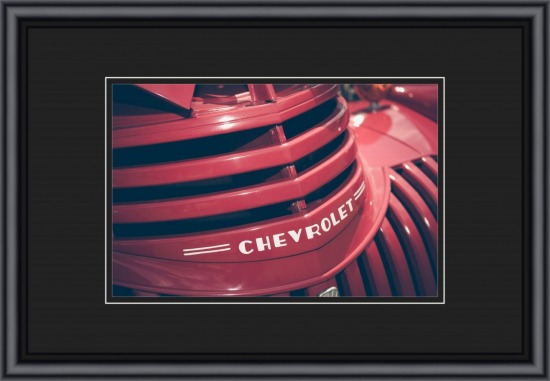 Classic Chevy Firetruck Framed
