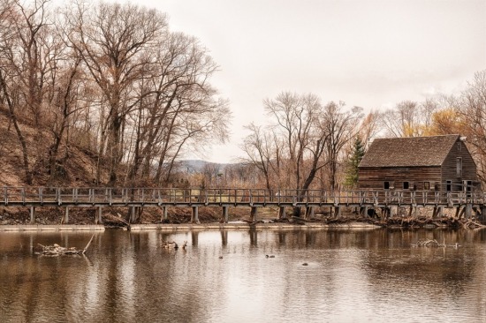Walkway To The Gristmill - 16 x 24 Standout Print
