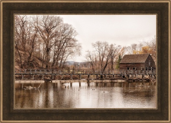 Walkway To The Gristmill - 20x30 Framed
